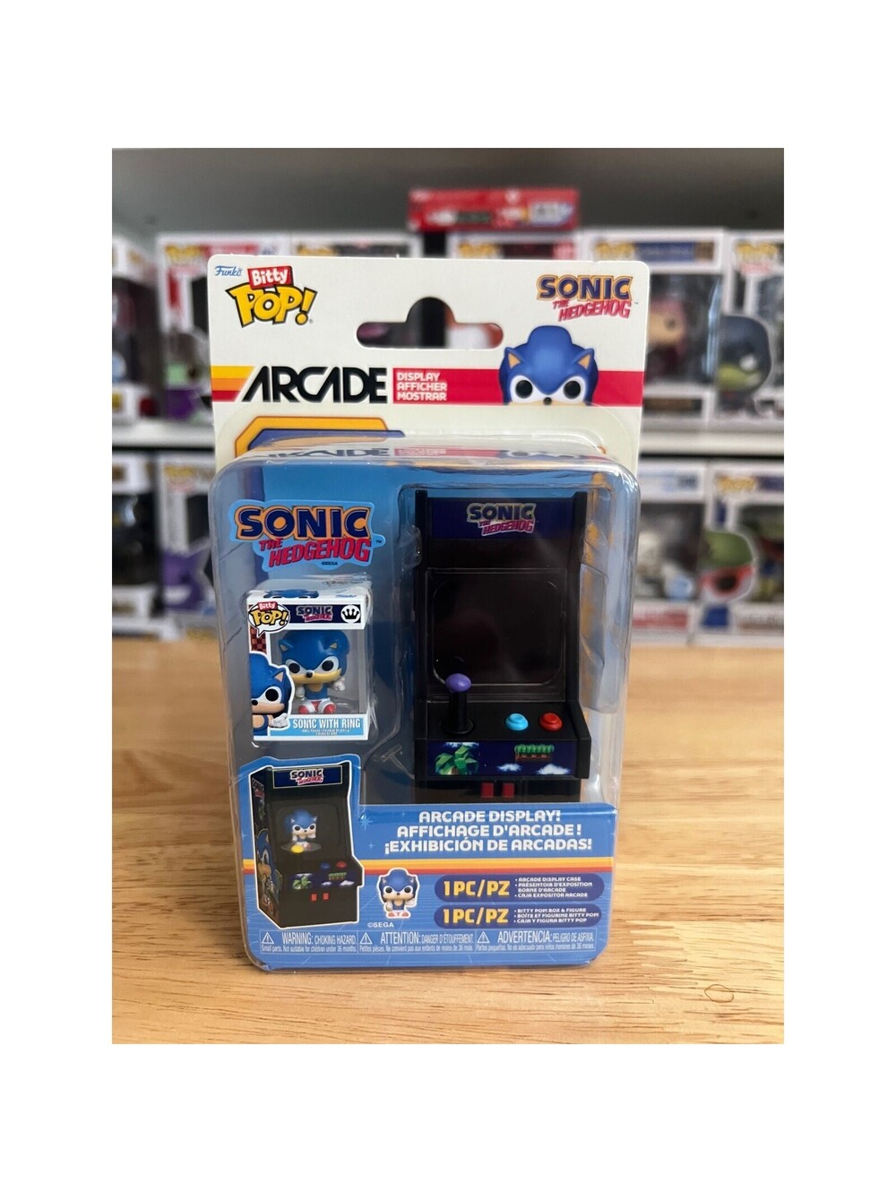 Wondercon Sonic the Hedgehog Bitty Arcade Game Funko Pop Vinyl Collectible Video